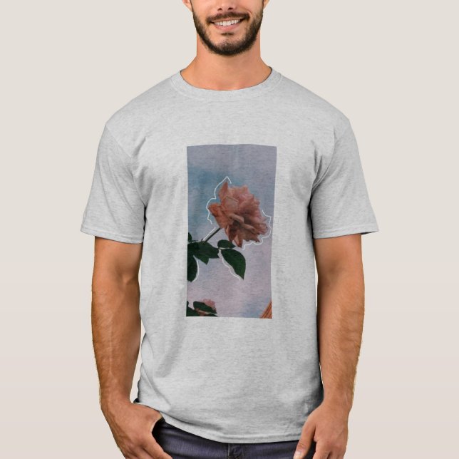Moda de la camiseta para los hombres: Moda de flor (Anverso)