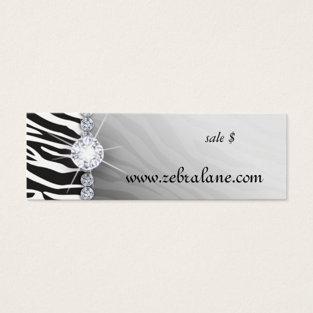 Moda de la etiqueta Zebra Jewelry Hang (Frente)