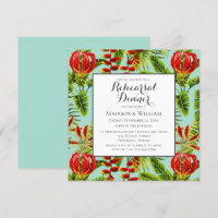 Moda de Lily Flame Tropical Invitación floral mode