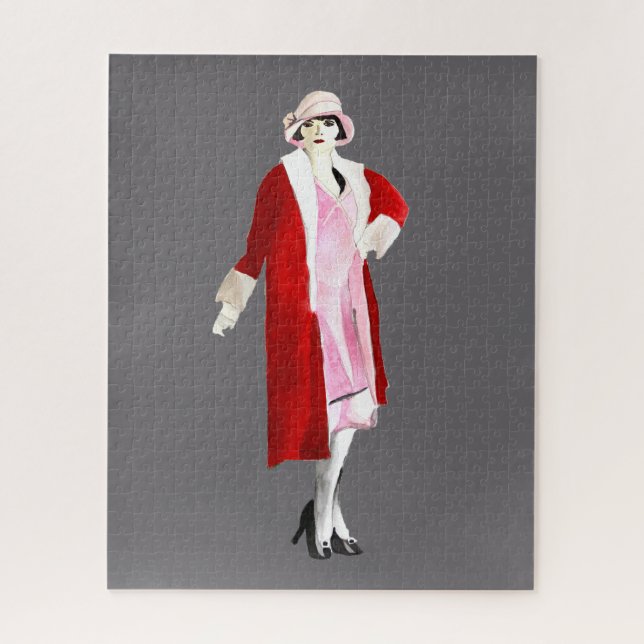 Moda de los felices años veinte rompecabezas (Vertical)