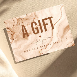 Moda de Mármol de Crema Pastel Elegante Salón De B