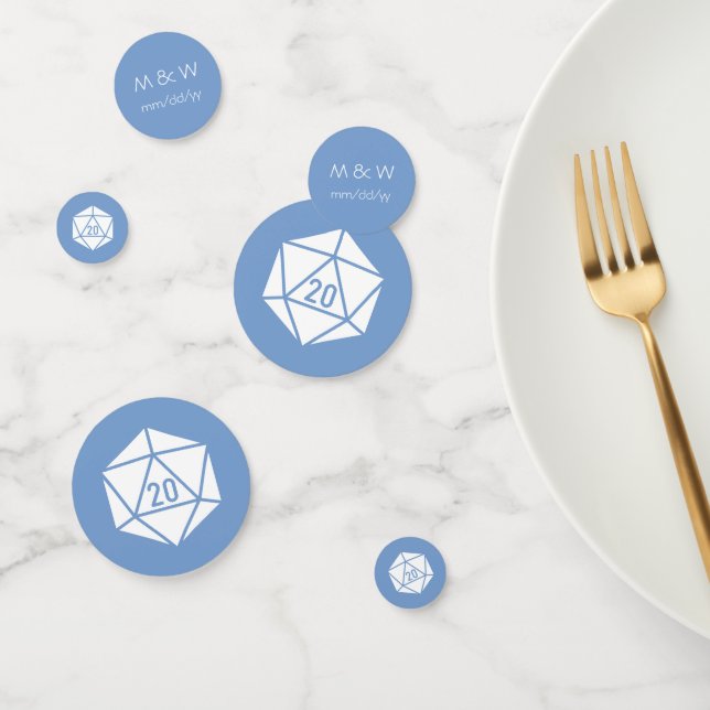 Moda de mesa en confetti de tabla Periwinkle (Grupo)