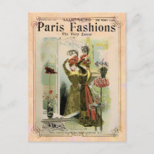 Moda de París 2- Postcard / Invitación / RSVP
