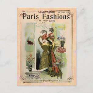 Moda de París 2- Postcard / Invitación / RSVP