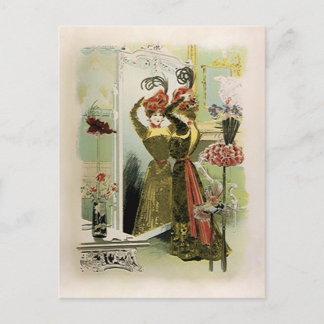 Moda de París - postal / invitación / RSVP (Anverso)