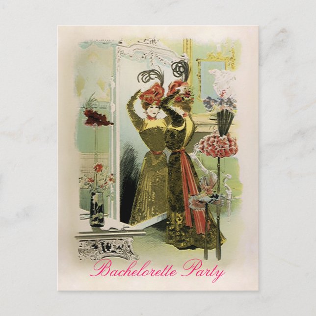 Moda de París - postal / invitación / RSVP #18 (Anverso)