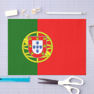 moda de Portugal, papel de seda de la bandera port