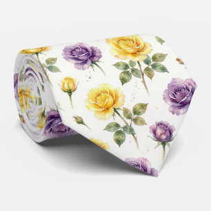 Moda de Primavera Corbata Floral para Bodas y Ev
