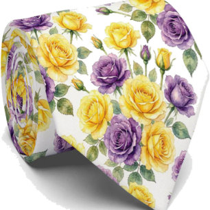 Moda de Primavera Corbata Floral para Bodas y Ev