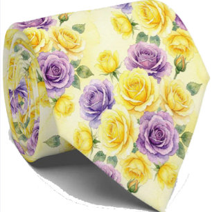 Moda de Primavera Corbata Floral para Bodas y Ev