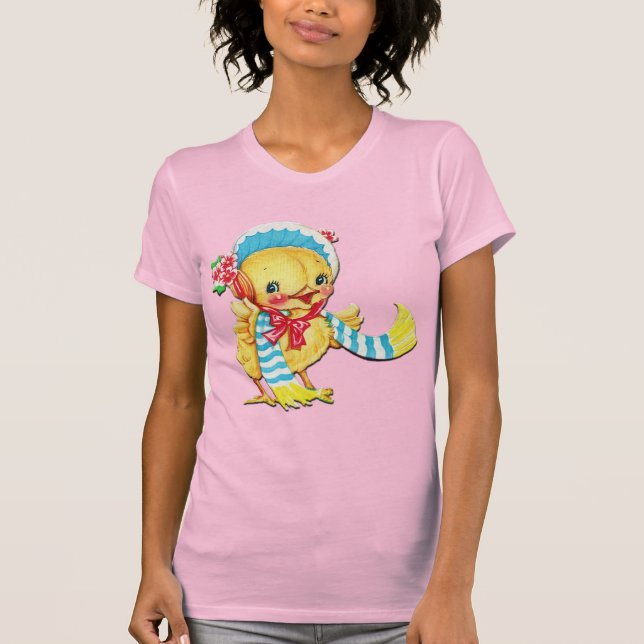 Moda de Semana Santa en camiseta rosa (Anverso)