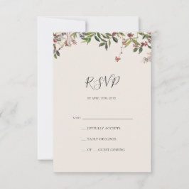 Moda de vacaciones Botánica | Tarjeta RSVP de Cham