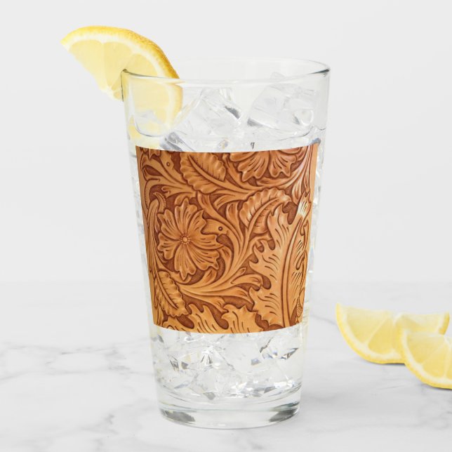 Moda de vaquero marrón rustico de cuero occidental (Anverso (hielo))