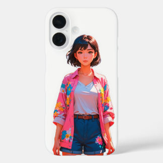 Moda de verano floral iPhone 16 Funda