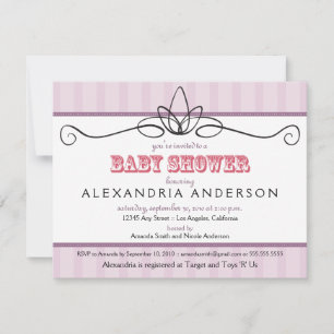 Moda Deco Personalizado Baby Shower Invitación (la