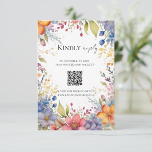 Moda del boho floral de flores rsvp