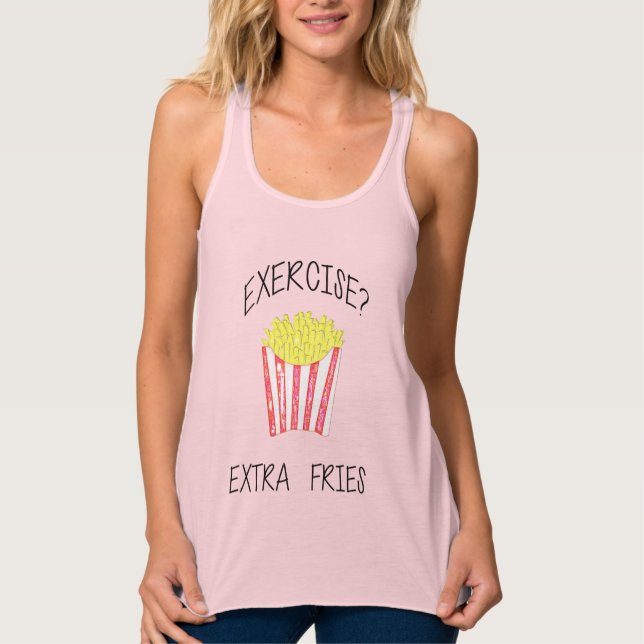 Moda divertida FRANCESA FRIES AMA LA Camiseta DE R (Anverso)
