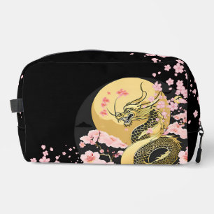 Moda Dorada Sakura Dragon Imprimir Cortar Bolsa De