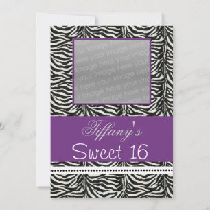Moda Dulce Dieciséis fiestas de foto Invitación