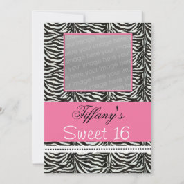 Moda Dulce Dieciséis fiestas de foto Invitación