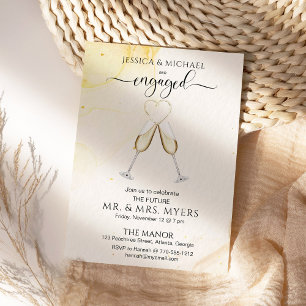 Moda Elegante Champagne Gold Engagment Fiesta