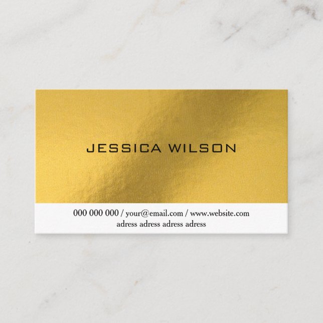 Moda elegante con tarjeta de visita para marcos do (Anverso)