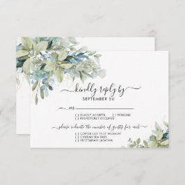 Moda Elegante Eucalyptus Greenery Wedding RSVP
