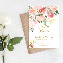 Moda Elegante Invitación a la ducha de parejas