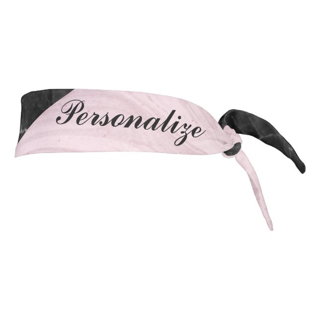 Moda Elegante Mármol Rosa Negro Personalizada (Girar 90)