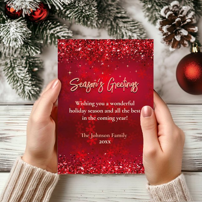 Moda elegante Navidades de copos de nieve rojos añ (Subido por el creador)