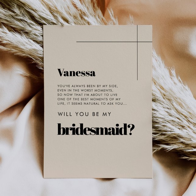 Moda elegante ¿Serás mi tarjeta de dama de honor? (Subido por el creador)
