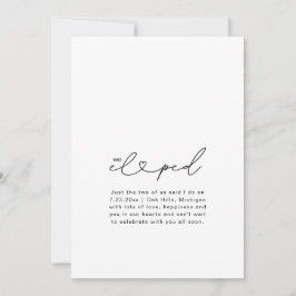 Moda Elegimos Tarjeta Fotográfica Boda del Corazón