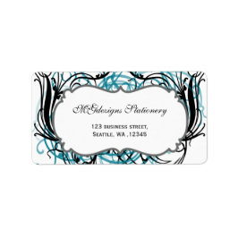 moda en blanco, negro y blanco Etiquetas de direcc