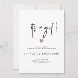 Moda Es Un Anuncio De Nacimiento Chica Un Pequeño 