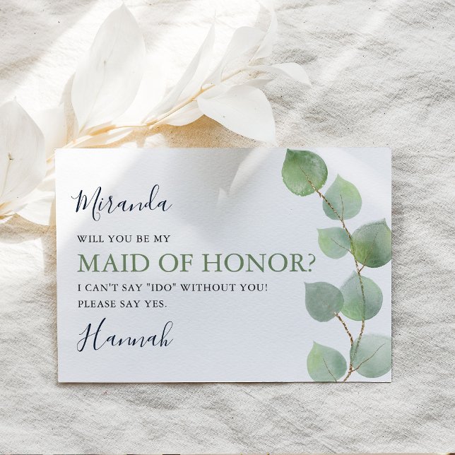 Moda Eucalipto ¿Serás mi empleada de honor? (Subido por el creador)