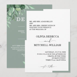 Moda Eucalyptus Greenery Boda