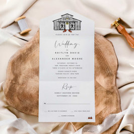 Moda Fall Barn | Invitación a una boda