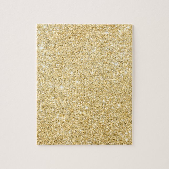 Moda Faux Gold Purpurina Puzzle de lujo (Vertical)