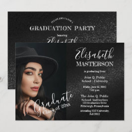 Moda Fiesta de Invitación de graduación de foto ne