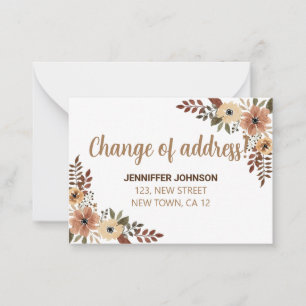 Moda Flora Cambio De Tarjeta De Invitación De Dire