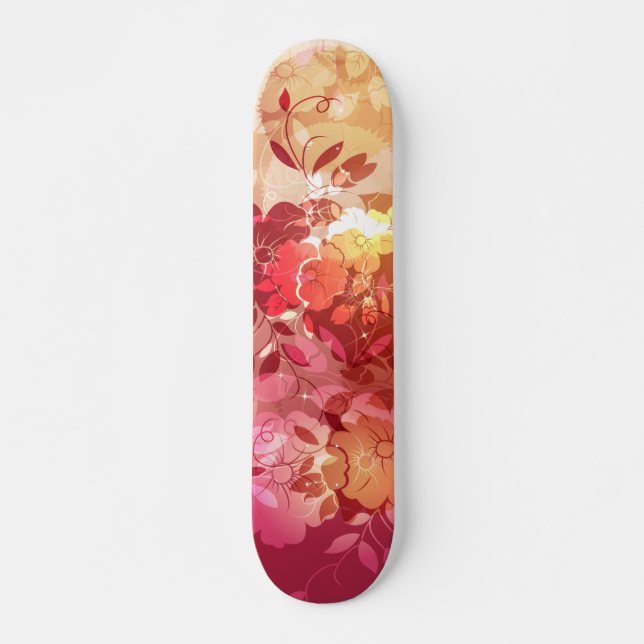 Moda floral 6 Skateboard (Anverso )