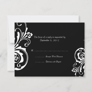Moda floral blanca y negra RSVP