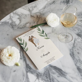 Moda Florals Invitación a la boda Minimalista mode