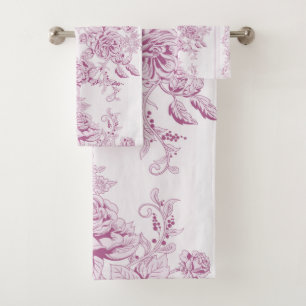 Moda francesa, rosa,toile,floral,patrón,victorian