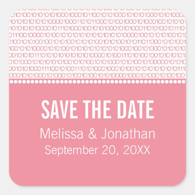 Moda Geek Salve a los Pegatinas de fechas, rosa (Anverso)