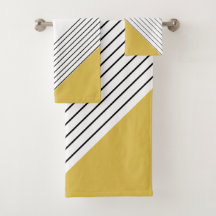 Moda geométrica elegante de moda Mostaza Amarillo