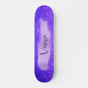 Moda Girly Purpurina Skateboard personalizada