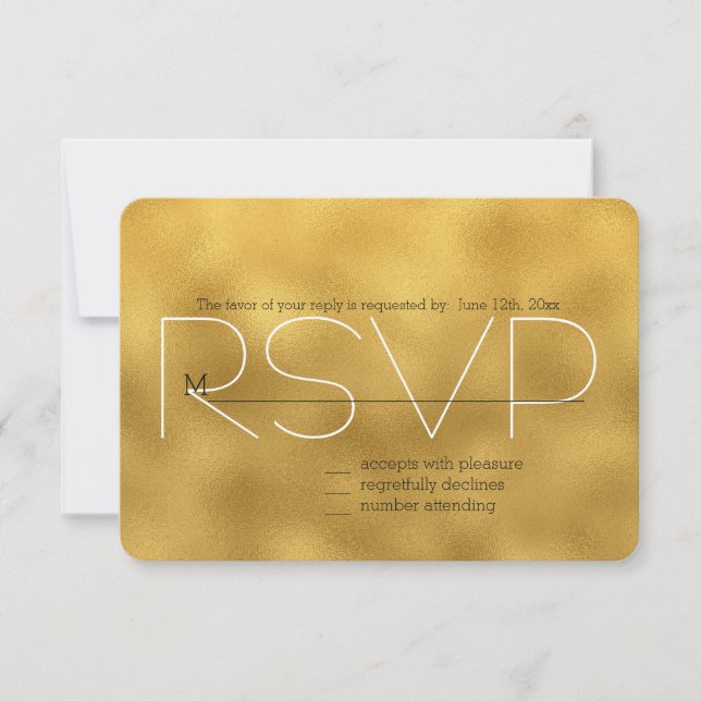 Moda Gold RSVP (Anverso)