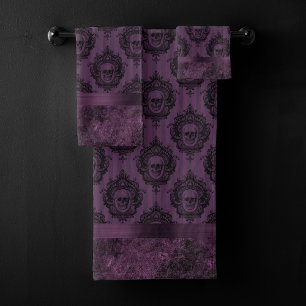 Moda gótica púrpura   Planta de huevos y cráneo ne