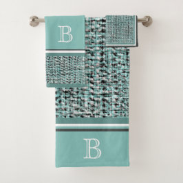 Moda Gris Seafoam Blue Green Boucle Pattern Person